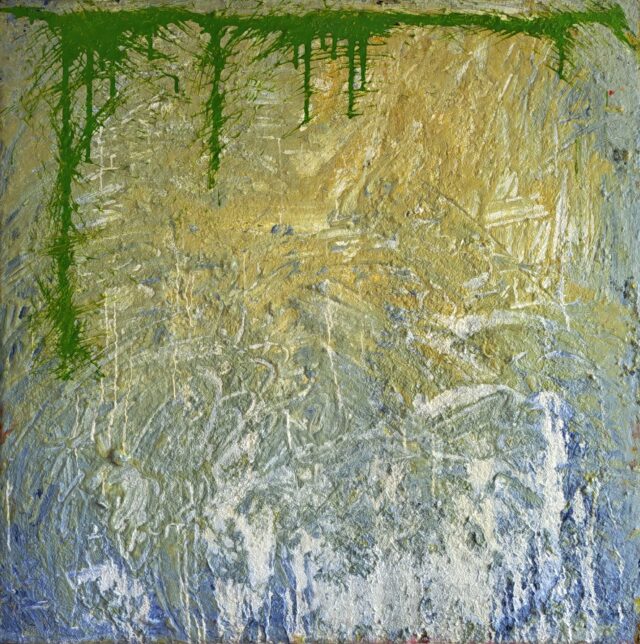 21_Silent_Emergence_90x90cm_2021_mixed_media_on_canvas
